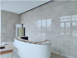 Iceland Grey Marble Slab Polish Wall Floor