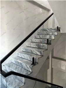 Italy Grey Marble Stair Step Polish High End