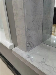 China Manufacturer Full Body Grey Artificial Marble Slab