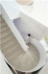New Design Stone Stair Grey Artificial Stone Flooring