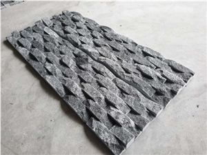 Special Black Wave Wall Panel Stone