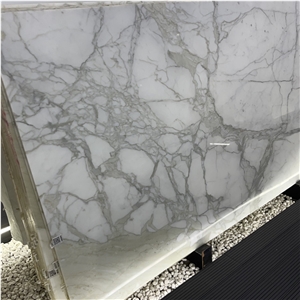 Italy Statuario Marble Slab For Interior Wall & Floor Decor