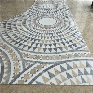 Mosaic Tiles Waterjet Medallions Hotel Waterjet