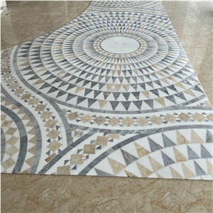 Mosaic Tiles Waterjet Medallions Hotel Waterjet