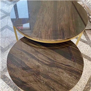 Natural Quicksand Brown Granite Table For Living Room Decor