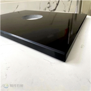 Solid Color Quartz Surface Quartz Counter Tops Customized