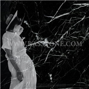 Persian Nero Marquina Marble Tiles & Slabs