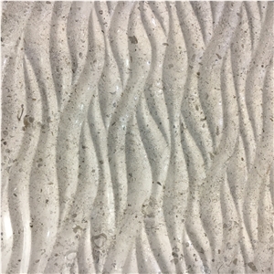Stone Laser Engraving Wall Panel Marble Calacatta CNC Wall Panels