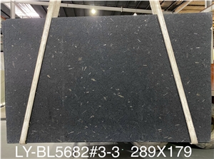 High Quality Polished Black Ice Granite Slab