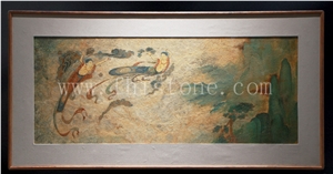 Stone Art Dunhuang Frescoes Stone Painting Stone Collection