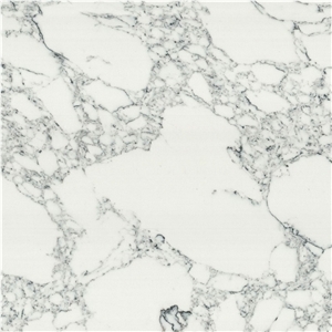 Artificial Carrara White Engineered Stone Big Slabs