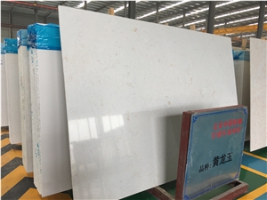 White Color Artificial Marble Slabs With Veins