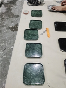 Green Marble Home Decor Product Stone Plates