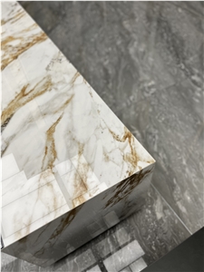 Calacatta Gold Sintered Stone Table Tops High Quality