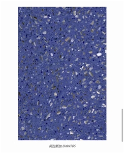 China Fire Resistant Dark Blue Inorganic Terrazzo Floor