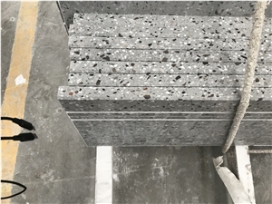 Grey Terrazzo Artificial Inorganic  Staircase