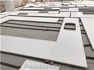 Artificial Quartz Big Slabs Calacatta White Countertops