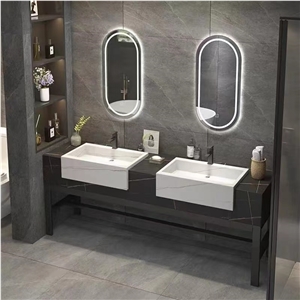 Artificial Stone Sintered Stone Bathroom Vanity Tops