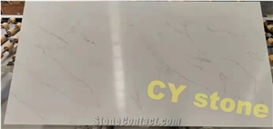 Artificial Stone Slabs,Calacatta  White Quartz Stone Slabs