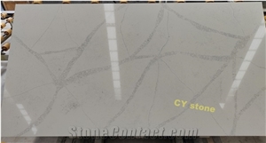Artificial Stone Slabs,Calacatta  White Quartz Stone Slabs