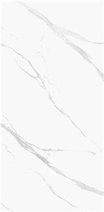China White Artificial Sintered Stone Slabs For Wall & Floor