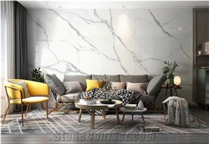 Chinese Top Selling Calacatta White Sintered Stone For Walls