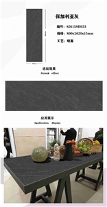 New Popular Artificial Stone Sintered Stone Slabs Grey Color