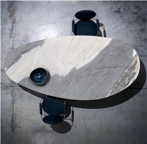 Natural Italian Marble Palissandro Blue Table Top