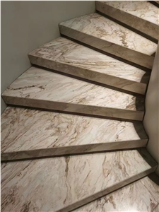 Palissandro White Natural  Stone Stair Step