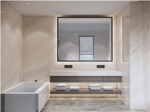 Pink/White Italy Marble Palissandro White Bathroom Panel Bathroom Design