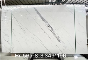 Top Decoration Of Italy White Marble Calacatta Slab Luxury