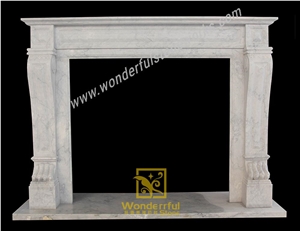 Chinese Carrara Marble Fireplaces