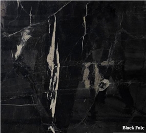 Black Fate Marble Slabs, Tiles