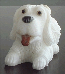Granite Dog Sculpture
