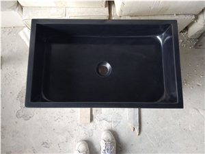 China Black Marble With White Veins Wash Sinks
