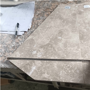 Cut The Arc Shape Cheaper Grey Marble  For Home Decor