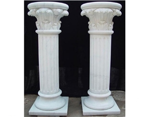 Front Home Door Decoration Stone Carving Rome Pillars
