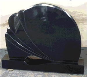 Handcraft Cross Black Granite Headstones &Tombstones