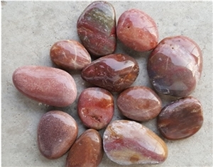 High Polished Red River Pebbles