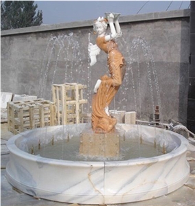 Mixed Marble Stone Water Feature Exterior Fountains