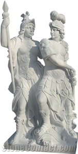 Modern Outdoor White Marble Luxury Decor Custom Statues
