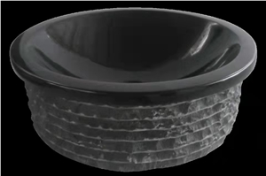 Polished Wholesale Black Marquina Marble Sinks & Basins