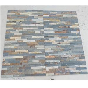 Slate 60*15  Rusty Culture Stone For Wall Decorative Panels