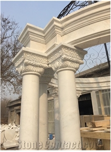 Spiral And Helical Shaped Multi Color Pure White Columns
