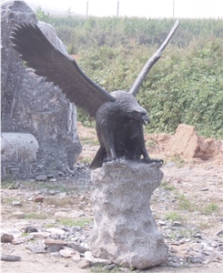 Vivid Eagle Granite Statue,Animal Sculpture Staue