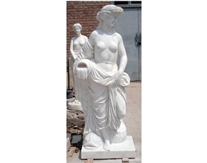 Western Style Beauty Cheap White Marble Sculptures