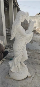 Western Style Beauty Cheap White Marble Sculptures
