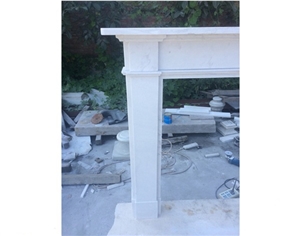 White Marble Handcraft Carved Fireplace Decorating