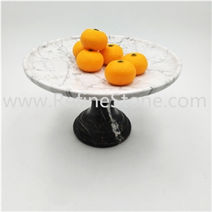 Wholesale Prices Natural White Marble Fruit Plate