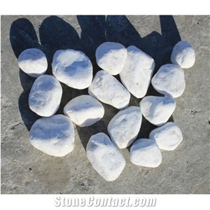 Wholesale Smooth Landscaping Snow White Pebbles
